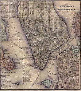 Map of Lower Manhattan, 1847
